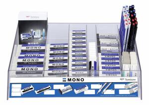 Tombow Radierer MONO, sortiert, 9 8er Display (1230367)