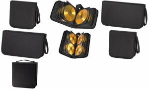 hama CD-/DVD-Tasche, Nylon, für 104 CDs/DVDs, schwarz (1611617)