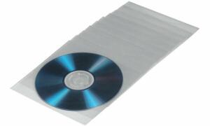 hama CD-/DVD-Hülle, PP, transparent , oben offen (1611716)
