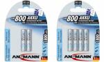 ANSMANN NiMH Akku maxE, Micro (AAA) 800 mAh, 4er Blister...