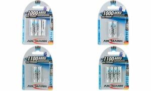 ANSMANN NiMH Akku Premium, Micro AA A, 1.100 mAh, 4er Blister (18005392