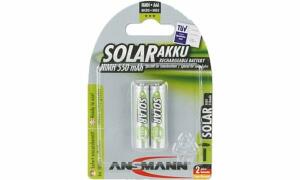 ANSMANN NiMH Akku SOLAR, Micro AAA, 550 mAh, 2er Blister (18005525)