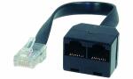 shiverpeaks BASIC-S ISDN Y-Adapter, schwarz, 0,1 m...