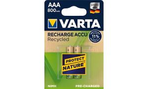 VARTA NiMH Akku RECHARGE ACCU Recy cled, Micro AAA, 800 mAh (3060877)