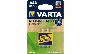 VARTA Rechargeable Accu Power - Micro/AAA, 1,2 V, 800 mAh, Recycled, 2er Blister