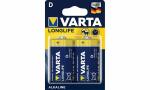 VARTA Alkaline Batterie LONGLIFE, Mono (D/LR20) (3060888)