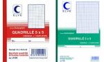 ELVE Notizbuch, 140 x 210 mm, karie rt (5/5), 3 x 50...