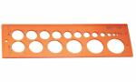 MINERVA Kreisschablone 17 A, Kreis von 2 - 38 mm (334687400)