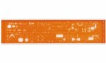 MINERVA Schriftschablone Electrogra phe, 13 A, NF Norm...