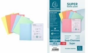 Exacompta EXACOMPTA Aktendeckel SUPER 60, DIN A4, 60 g/qm, sortiert