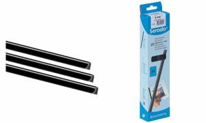 EXACOMPTA Klemmschiene Serodo, A4, 12 mm, schwarz (335166800)