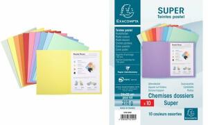 Exacompta EXACOMPTA Aktendeckel SUPER 250, DI N A4, farbig sortiert