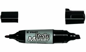 PILOT Permanent-Marker Twin Marker Jumbo, schwarz (5040399)