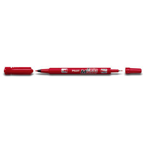 PILOT Permanent-Marker Twin Marker , extra fein, rot (5045319)