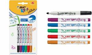 BIC KIDS Whiteboard-Marker Velleda Mini, 6er Blister (5103600)