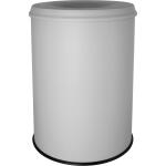 helit Stahl-Papierkorb the guardia n, 15 Liter, lichtgrau...