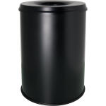 helit Stahl-Papierkorb the guardia n, 15 Liter, schwarz...