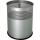 helit Stahl-Papierkorb the dot, 1 5 Liter, alu-grau (5125199)