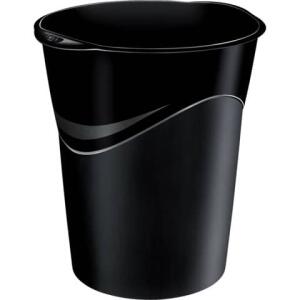 Cep Papierkorb Happy - schwarz, Ø min/max: 290/305 / 334 mm hoch