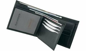 Alassio Kombi-Geldbörse, Nappaleder , schwarz (5315115)