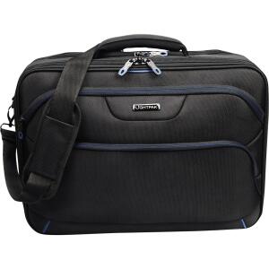 LiGHTPAK Notebook-Tasche LIMA, Po lyester, schwarz (5317562)
