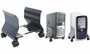 Fellowes CPU Ständer, graphit, mit 4 Rollen, aus Stahl (5369201)