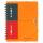 OXFORD International Meetingbook A5+, liniert 6 mm, 80 Blatt, Optik Paper®, 10fach gelocht, mit Gummizugmappe und PP-Deckel, 5er-Packung
