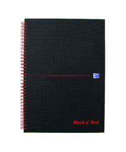 Oxford Black n Red Spiralbuch DIN A4 kariert Karton (5401689)