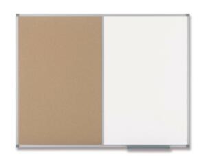 nobo Kombitafel, Weißwand/Kork, Maß e: (B)900 x (H)600 mm (5538370)