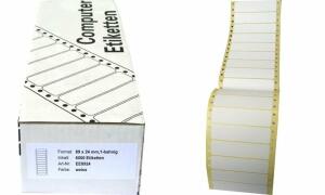 Kores Computer-Etiketten, endlos, 8 9 x 36 mm, 1-bahnig (5620408)