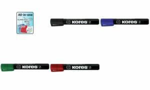 Kores Permanent-Marker K MARKER, Keilspitze, schwarz (5620950)