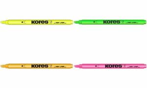 Kores Textmarker-Pen, Keilspitze: 0 ,5 - 3,5 mm, gelb (5636201)