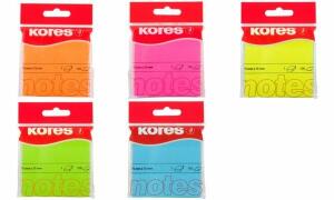 Kores Haftnotizen NEON, 75 x 75 m m, blanko, neon-pink (5647085)