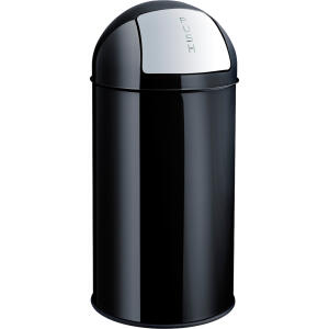 helit Metall-Abfalleimer the dome , 50 Liter, schwarz (5690633)