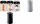 helit Stahl-Papierkorb the guardia n, 50 Liter, lichtgrau (5690645)