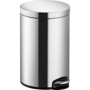 helit Tret-Abfalleimer the silent , 12 Liter, silber (5690732)