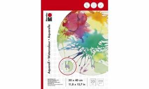 Marabu Aquarellblock, 300 x 400 mm, 210 g/qm, 20 Blatt (57201441)
