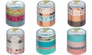 folia Deko-Klebeband Washi-Tape HOT FOIL ROSEGOLD, 4er Set (57905094)
