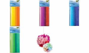folia Seidenpapier, (B)500 x (H)700 mm, 20 g/qm, Mix blau (57905245)