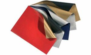 folia Weihnachts-Geschenkpapier Bi color, blau/silber (57905562)