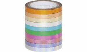 folia Deko-Klebeband Washi-Tape HOT FOIL, 10er Set (57906163)