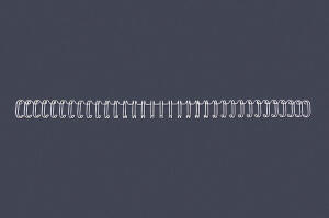 GBC Drahtbinderücken WireBind, A4, 34 Ringe, 6 mm, weiß (5910470)