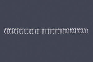 GBC Drahtbinderücken WireBind, A4, 34 Ringe, 8 mm, weiß (5910570)
