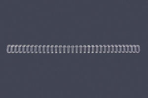 GBC Drahtbinderücken WireBind, A4, 34 Ringe, 9,5 mm, weiß (5910670)