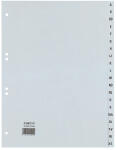 HETZEL Kunststoff-Register, A-Z, A4 , PP, 20-teilig, grau...