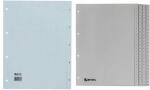 HETZEL Kunststoff-Register, Zahlen, A4, 1-20, PP, grau...