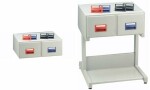 REXEL Karteikasten 125 x 200 mm, 2 Schubladen, grau...