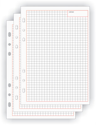 Ersatzeinlage A5 kariert BIND 2544 50BL Papier