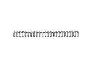 GBC Drahtbinderücken WireBind 8,0 m m, A5, 24-Ringe, silber (5965026)