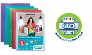 ELBA Sichtbuch "polyvision", mit 40 glasklaren Hüllen, farblos